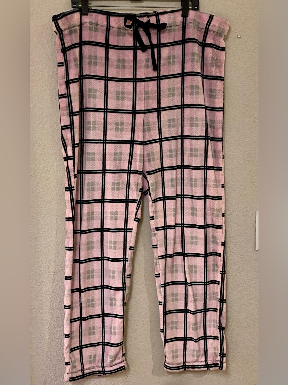 Faded Glory Pink Plaid Fuzzy Lounge Pants - Size 2X - EUC!